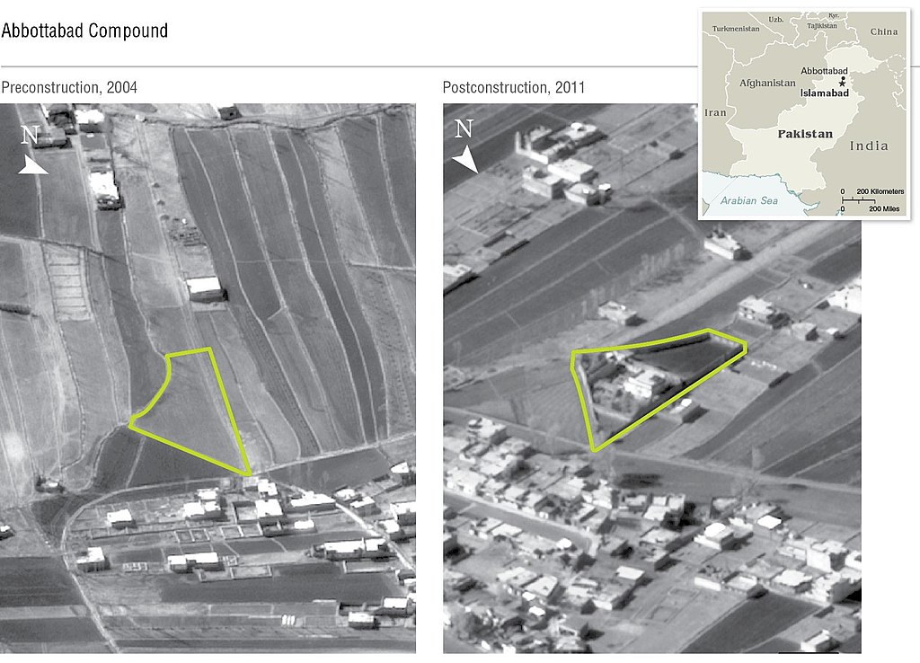 osama bin laden compound in. The compound site where Osama