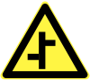 Offset road junctions from the left