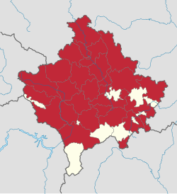 Vypuknutí COVID-19 Počet případů v Kosovu podle obcí.svg