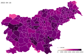 COVID-19 Slovinsko případů na obyvatele.svg