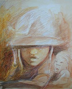 Child Soldier in the Ivory Coast, Gilbert G. Groud, 2007 Child-soldier-afrika.jpg