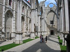 Ruinas del convento do Carmo ("del Carmen", Lisboa).