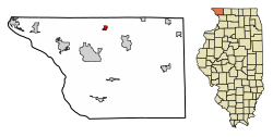 Location of Scales Mound in Daviess County, Illinois