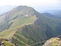 Изглед от склона на връх Юмрука към хижа „Ехо“