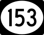 Vermont Route 153 marker