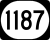 Kentucky Route 1187 marker