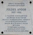 Földes Andor, Föld utca 50/A.