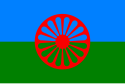 Flag of Romani people.
