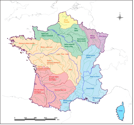 Services de prévision des crues en France métropolitaine.