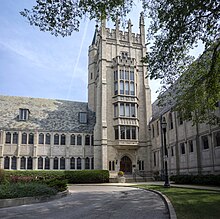 Garrett Evangelical Theological Seminary which resides in Northwestern's Evanston campus Garrett-Evangelical Theological Seminary.jpg