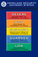 Homeland Security Advisory System scale American 