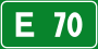 Italian traffic signs - strada europea 70.svg