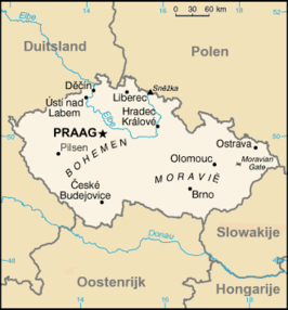 Kaart van Tsjechië
