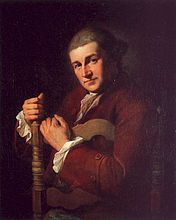 アンゲリカ・カウフマン「デイヴィッド・ガリックの肖像（Portrait of w:David Garrick）」c. 1765年