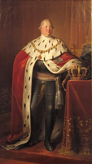 Bildnis König Friedrichs I. von Württemberg im Krönungsornat und Rüstung (Johann Baptist Seele)