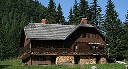 A mountain lodge near Raduha