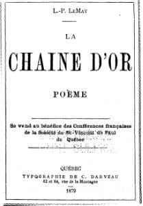 Léon Pamphile LeMay, La Chaîne d’or, 1879    