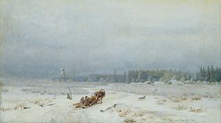 Route d'hiver, 1866.