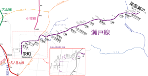 Linemap of Meitetsu Seto Line.svg