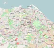 Map of Edinburgh, Scotland. Hibernian F.C. is based in Leith, in the north of the city. Image: OpenStreetMap.