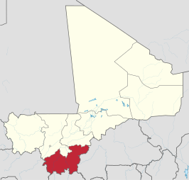 Kaart van Sikasso