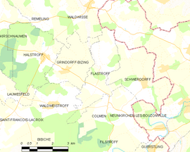 Mapa obce Flastroff