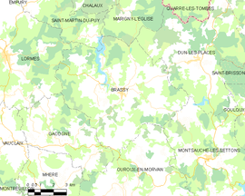 Mapa obce Brassy