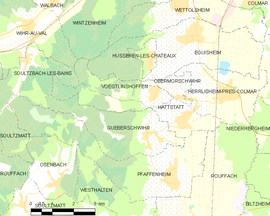 Mapa obce Hattstatt