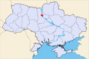 Київ на карті України