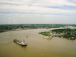 Nížina řeky Mississippi v New Orleans