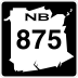 Route 875 marker