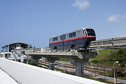 1000 series train on the Okinawa Urban Monorail