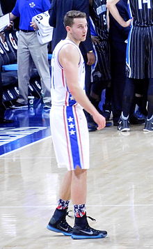 Stauskas with the 76ers in 2015 Nik Stauskas with the Philadelphia 76ers in 2015.JPG