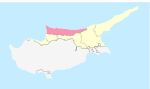 Северный Кипр Girne District.svg
