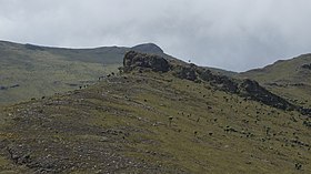 Vue de l'Oldoinyo Lesatima en arrière-plan.