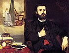 Едуар Мане, Портрет на Закари Аструк 1866. Аструк е защитник на изкуството на Гюстав Курбе и един от първите, разпознали таланта на Едуар Мане.