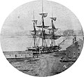 USS Cumberland at the Portsmouth Navy Yard, 1859
