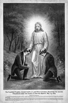 1898 depiction of the Restoration of the Aaronic Priesthood Priesthood03080u.jpg