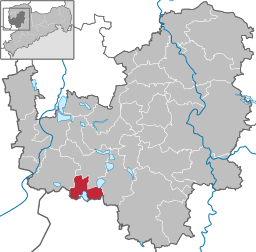 Läget för kommunen Regis-Breitingen i Landkreis Leipzig