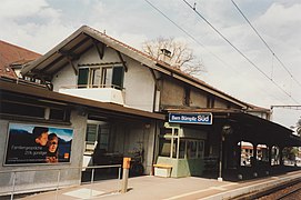 station building in 2001