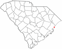 Location of Pawleys Island in South Carolina