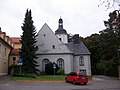 Einzeldenkmal in Sachgesamtheit Schlossberg Planitz: Schlosskirche (mit Ausstattung) sowie Grabstätten der Fam. von Arnim sowie Reste der Einfriedung des Friedhofs und anschließender Torbogen auf der Kirchgasse