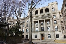 Inward-facing traditional entrance to Senior House Senior House - MIT, Cambridge MA -DSC05609.jpg