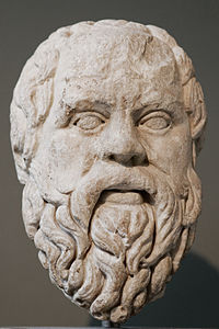 Socrates preferred to face execution rather than betray his moral principles. Socrates BM GR1973.03-27.16.jpg