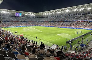 Das Stadion Steaua bei der U21-Fußball-Europameisterschaft 2023