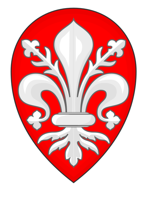 Coat of arms used by Ghibellines until 1251 Coat of arms adopted by Guelphs in 1251 of Florence