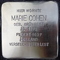 Stolperstein für Marie Cohen geb.Grünberg