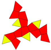 星形化正二十面體形式的展開圖