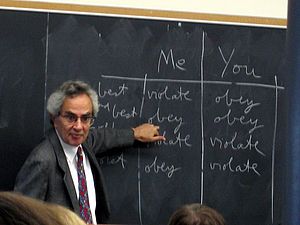 Thomas Nagel teaching an undergraduate course ...