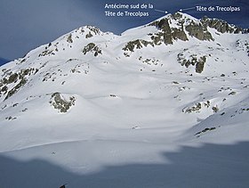 Tête de Trecolpas et son antécime sud